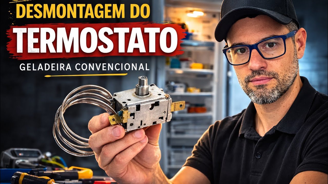 Como Remover o Termostato da Geladeira Convencional | Refrigerador Duplex