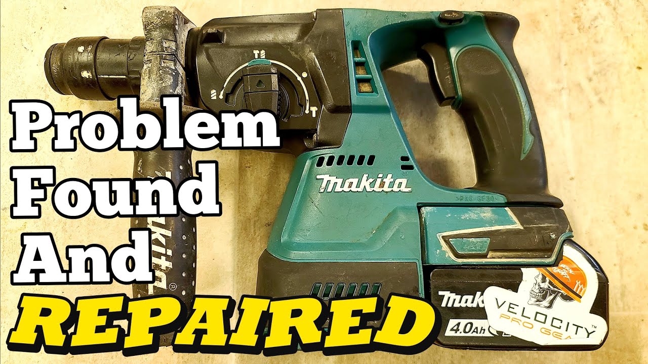Дрель Makita DHP243 SDS+ без удара. Разобран, очищен, найдена неисправность, отремонтирован и соб...