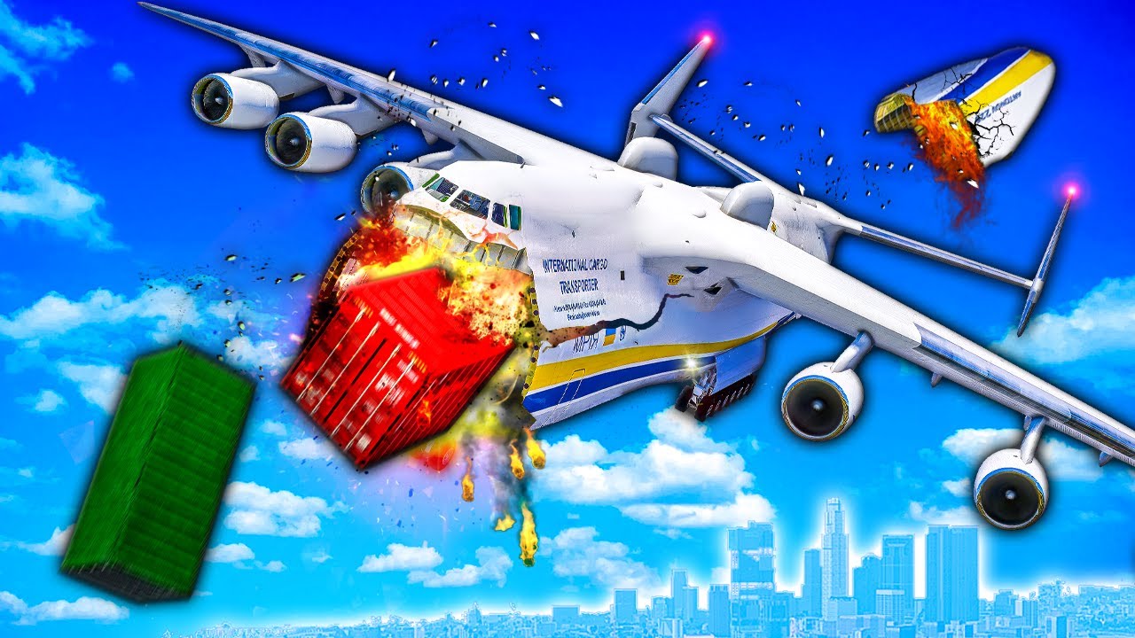 GIANT Cargo Plane CRASHES in GTA 5!