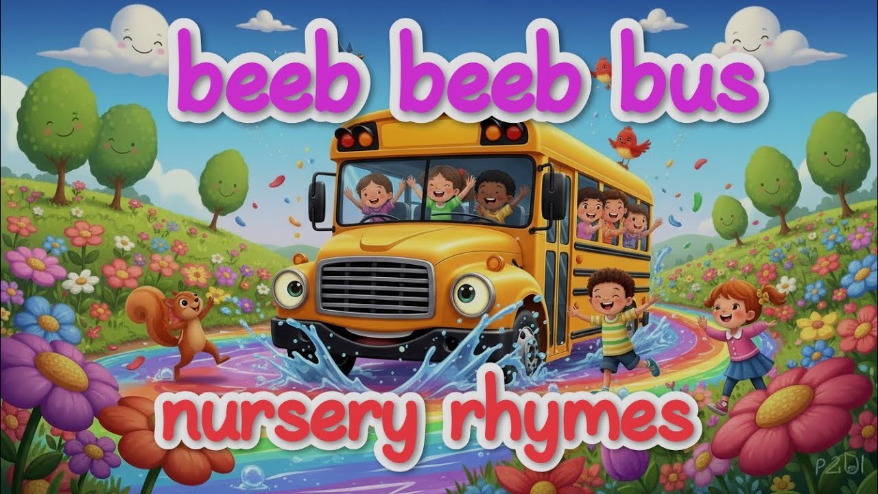 Beeb beeb beeb #English nursery rhymes# wheels on the bus#bus rhymes in English#beep beep beep #beep