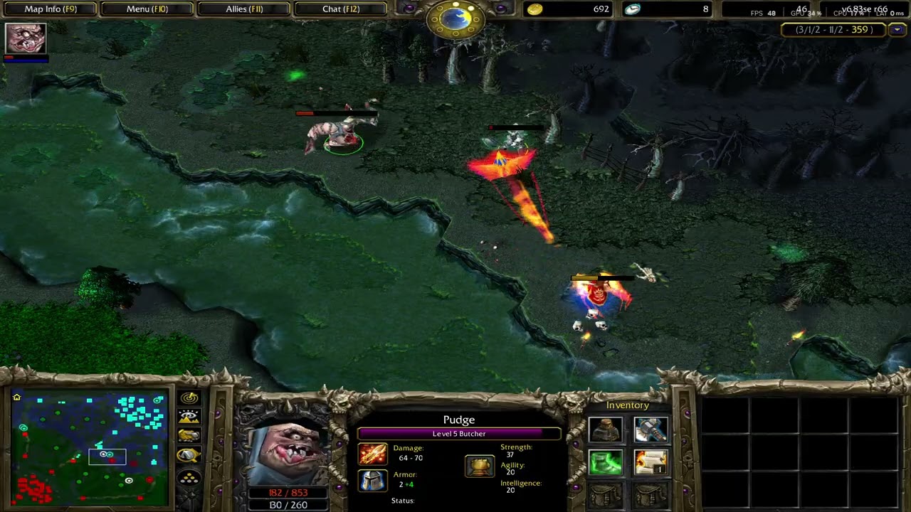 Warcraft DOTA PUDGE 10/05/18