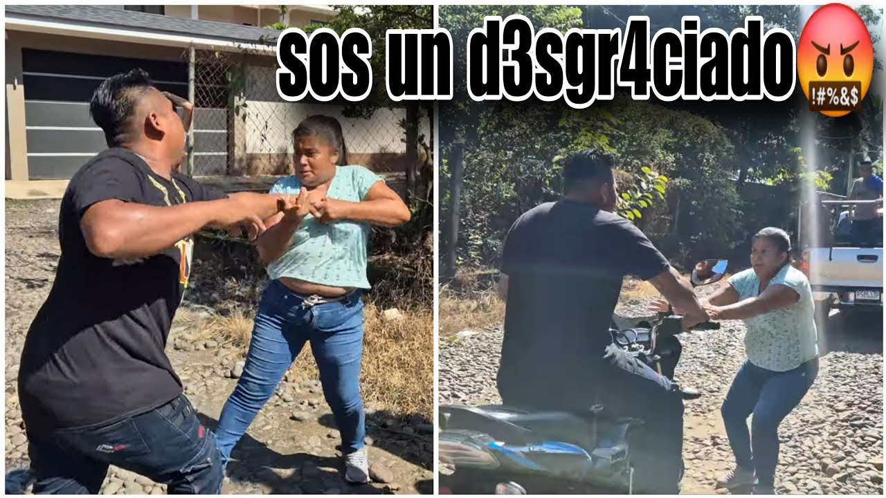 Erika a media calle le paró la Moto a Cochita: que gran problem4😡