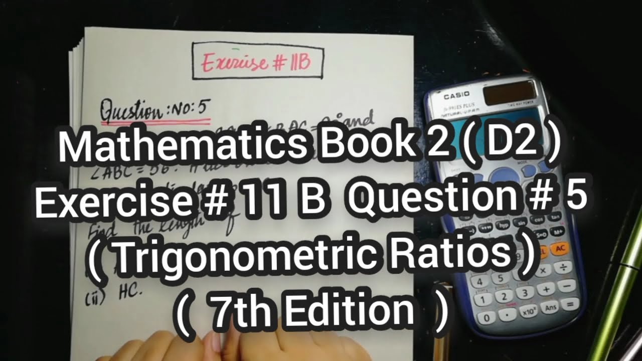 Mathematics Book 2 (D2) |  7th Edition | Exercise # 11 B | Q # 5 | Ifra Syed | in Urdu\Hindi