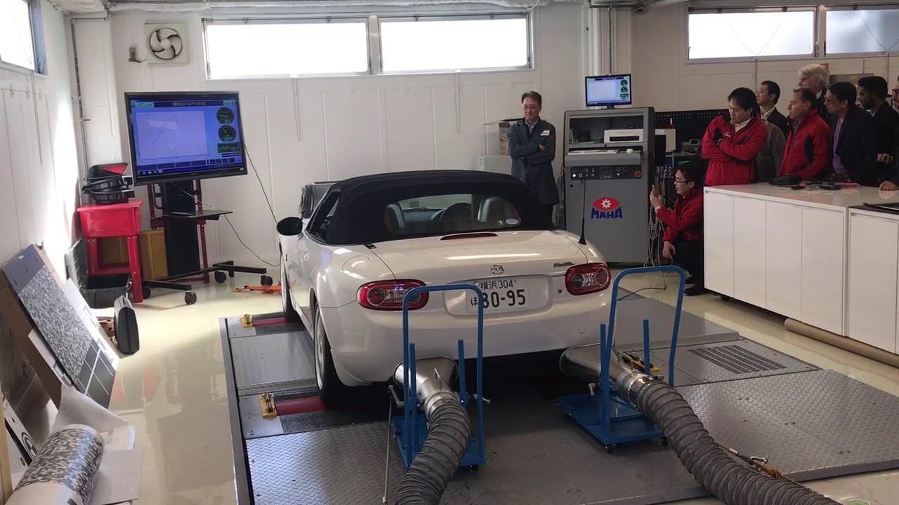 Seiken E-Garage тест на мощность двигателя Mazda Roadster