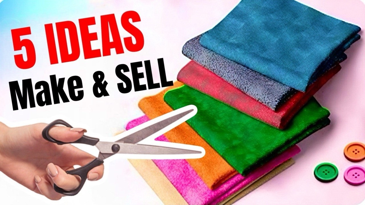 5 Sewing Projects to Make & Sell 💰 (10 Minutes)🔥