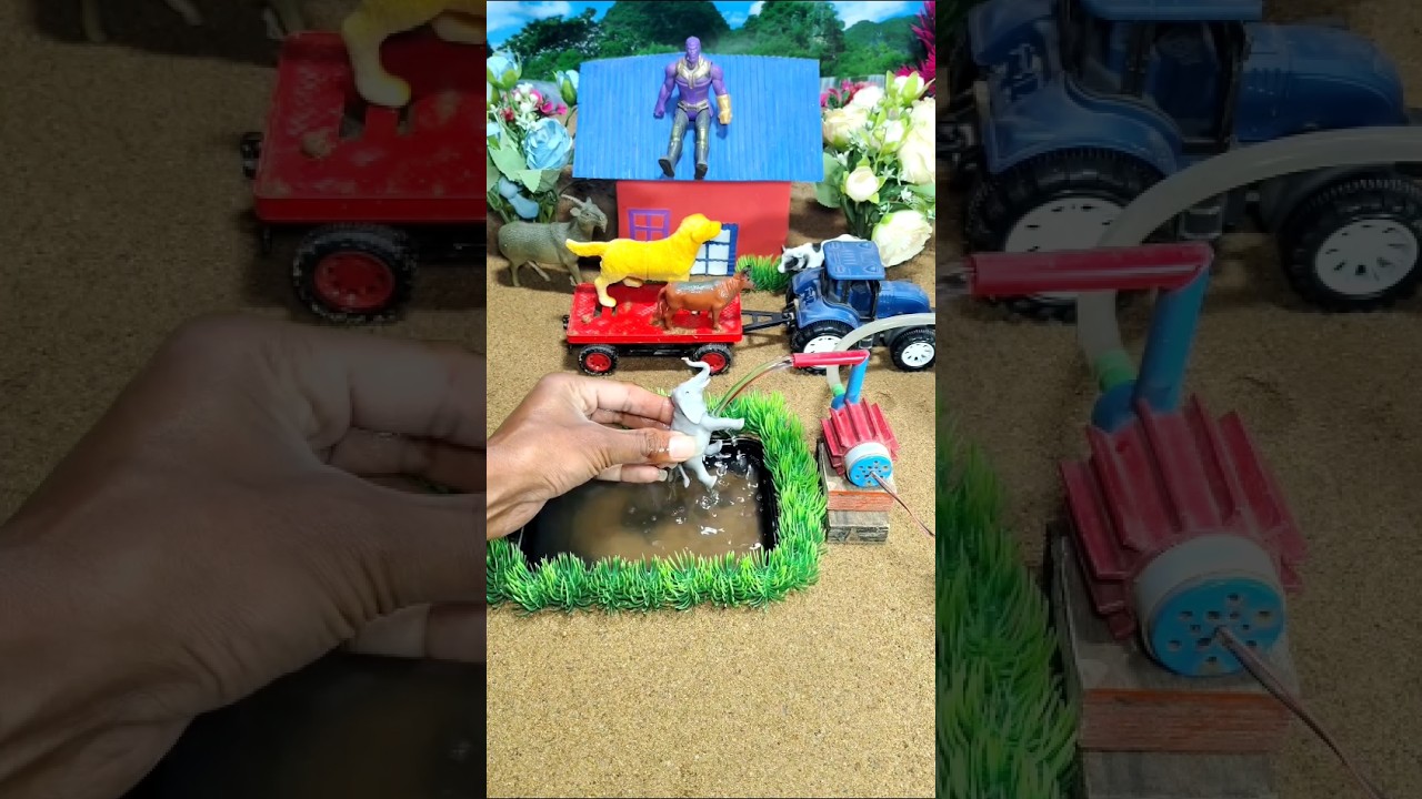 diy tractor video mini water pump science project #diykisanfarm #tractor​ #youtubeshorts​ 348