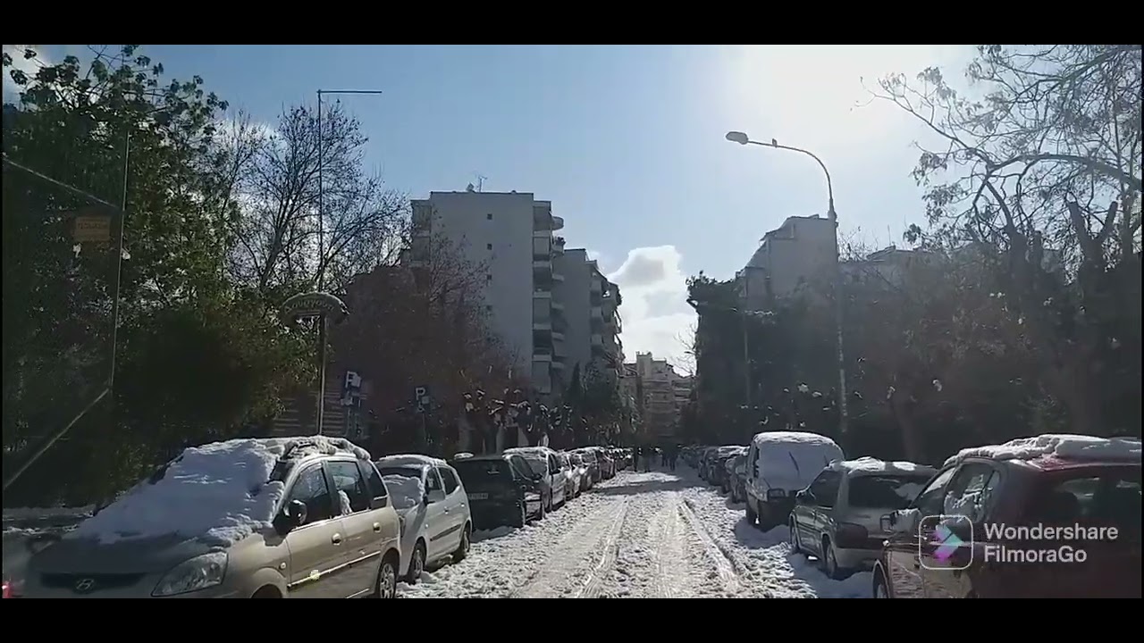 Χιονισμένη Αθήνα 25/01/22