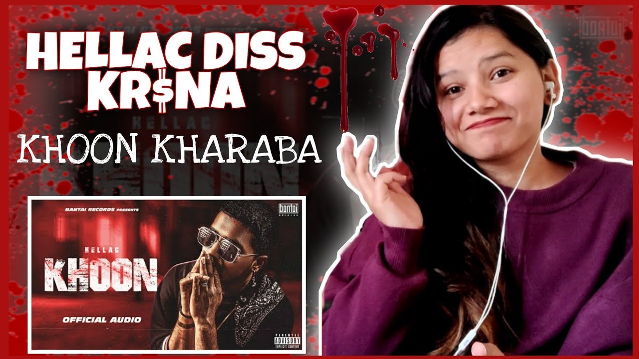 HELLAC DISS TO KR$NA | KHOON ( Official Audio ) Reaction | BANTAI RECORDS | Ruchika Chhetri Reaction
