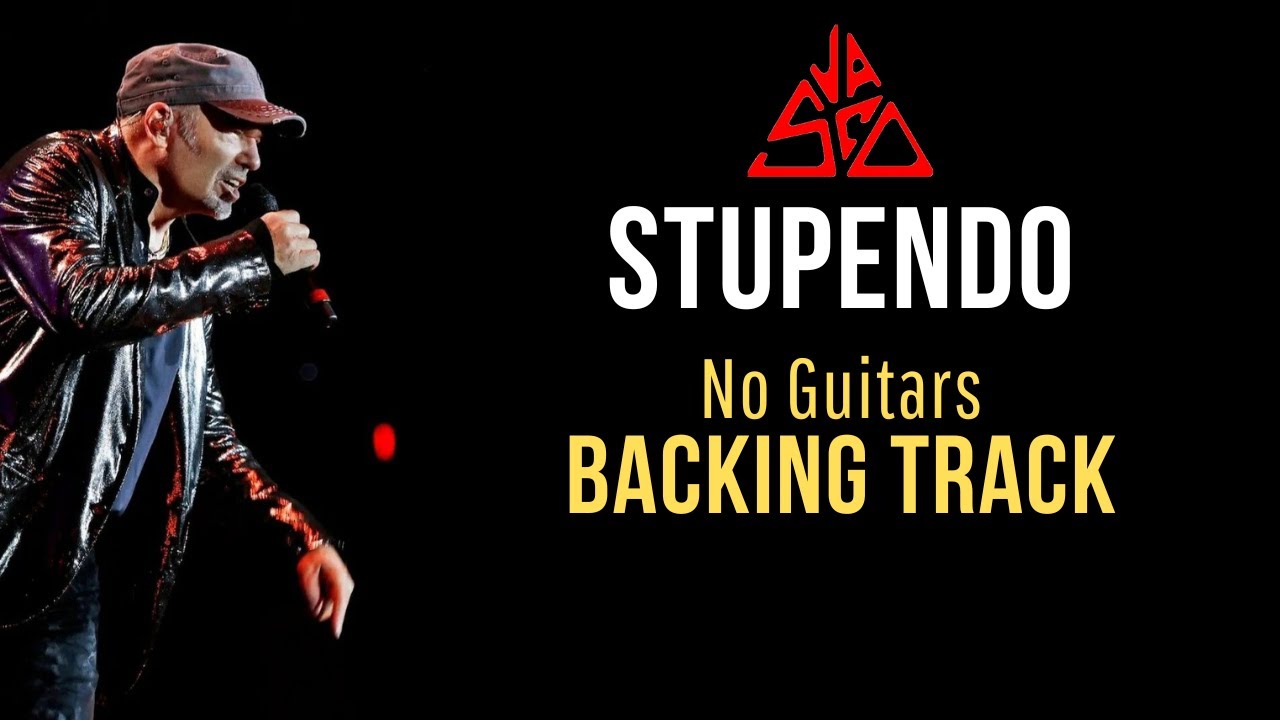 Vasco Rossi - Stupendo Live senza chitarre (no guitars) backing track con accordi