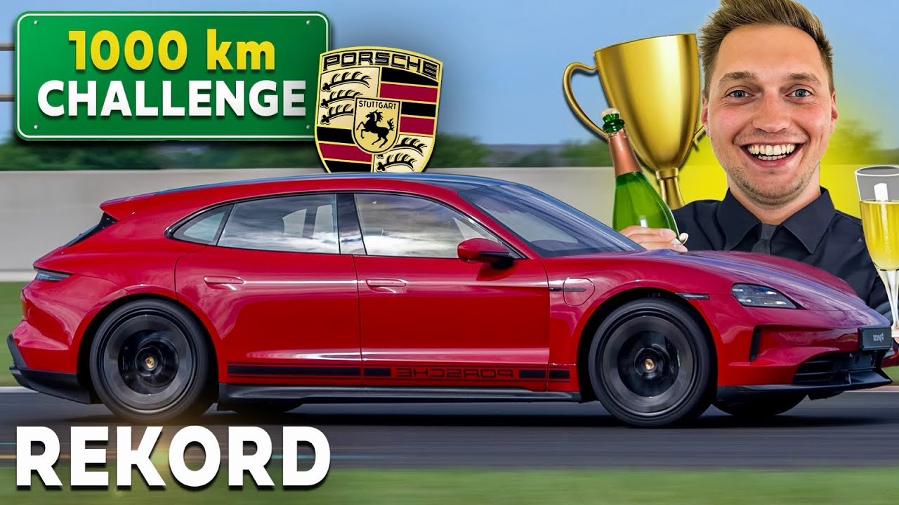 Przejechałem 1000 km NAJNOWSZYM PORSCHE TAYCAN! Pobił rekord wśr&oacute;d ELEKTRYK&Oacute;W! 🤯