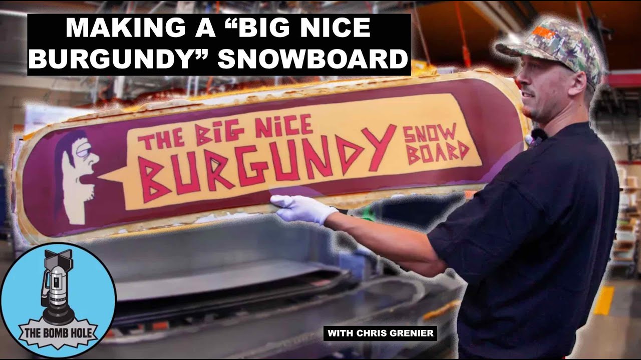 Chris Grenier makes a Big Nice Burgundy Snowboard with CAPiTA