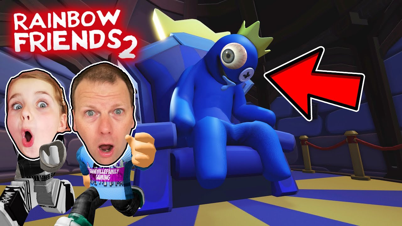 VI GENNEMFØRTE RAINBOW FRIENDS 2... OG DET HER SKETE (Walktrough)! Dansk ROBLOX