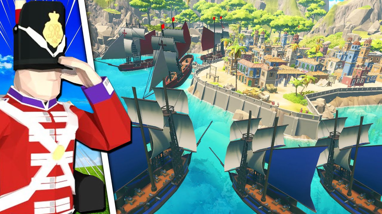 1,000 Red Coats Defend ISLAND FORTRESS from Invasion! - Ravenfield
