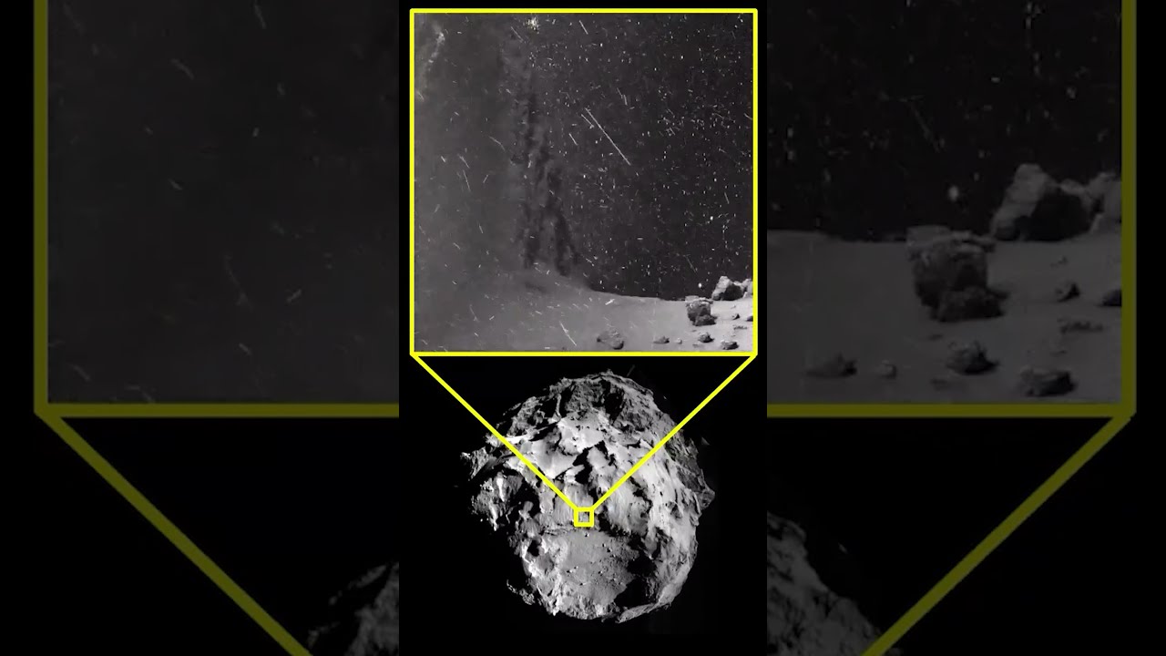 Snowy Surface Of The Comet 67P