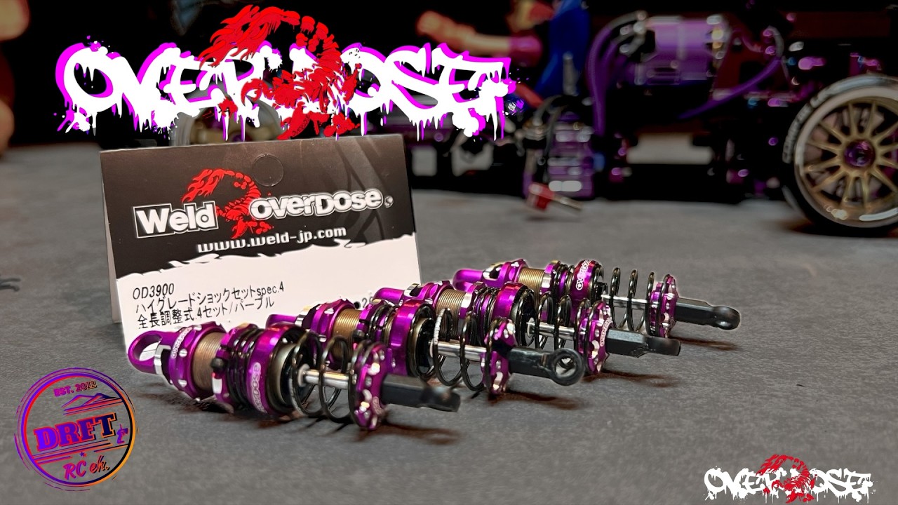 Overdose High Grade Shock Set Spec.4 ( PURPLE Version ) -- full assembly of the BEST SHOCKS