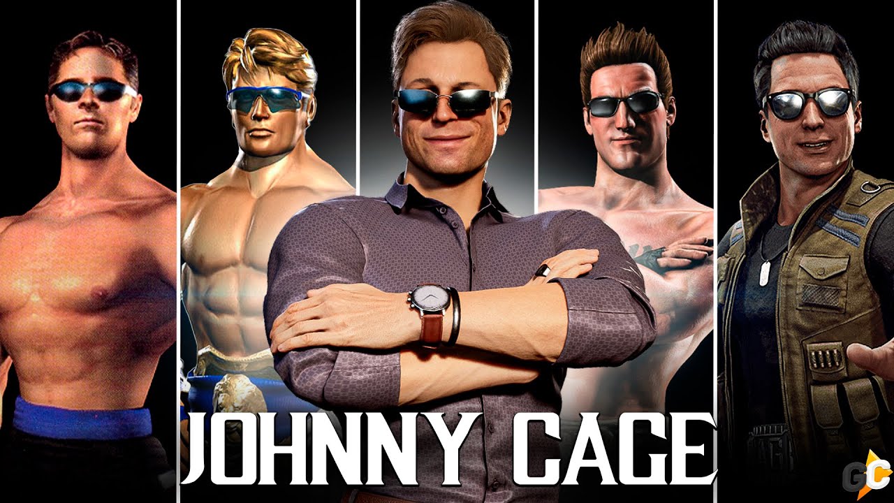 Mortal Kombat JOHNNY CAGE Evolution 1992-2023 | 2K 60FPS