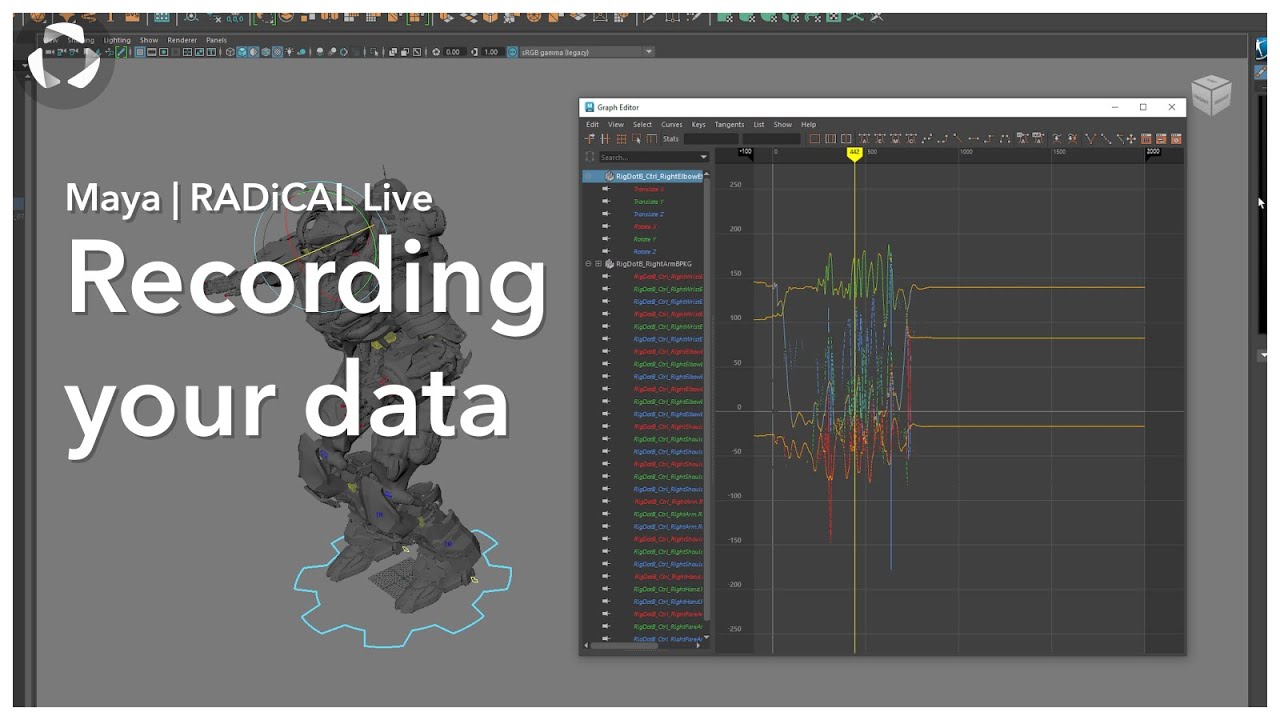 Maya | RADiCAL Live - Recording your motion data to the timeline