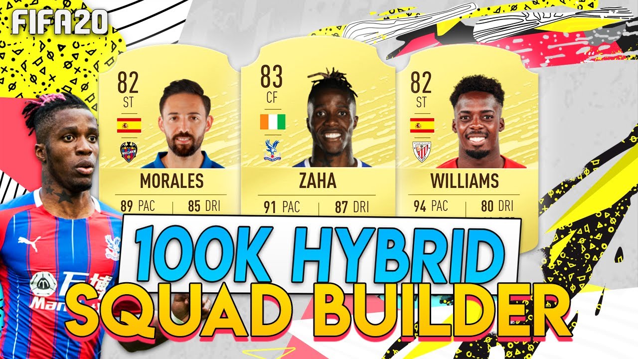 FIFA 20 UNREAL OVERPOWERED 100K HYBRID SQUAD BUILDER w/ WILLIAMS, ZAHA & MORALES! #FIFA20 #FUT20