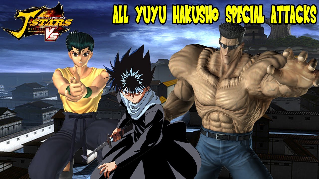 J-Stars Victory VS - All Yu Yu Hakusho Special & Victory Burst Attacks (Yusuke, Hiei, Toguro)