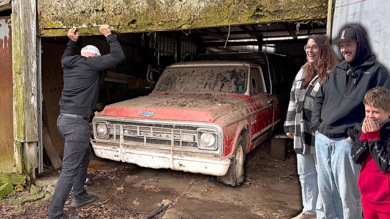 Abandoned 1970 Chevy Found on His Property! (We Restored It For His Family)