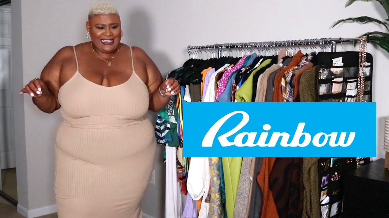 GETTING READY FOR SPRING!! // RAINBOW TRY ON HAUL // PLUS SIZE & CURVY // 3X