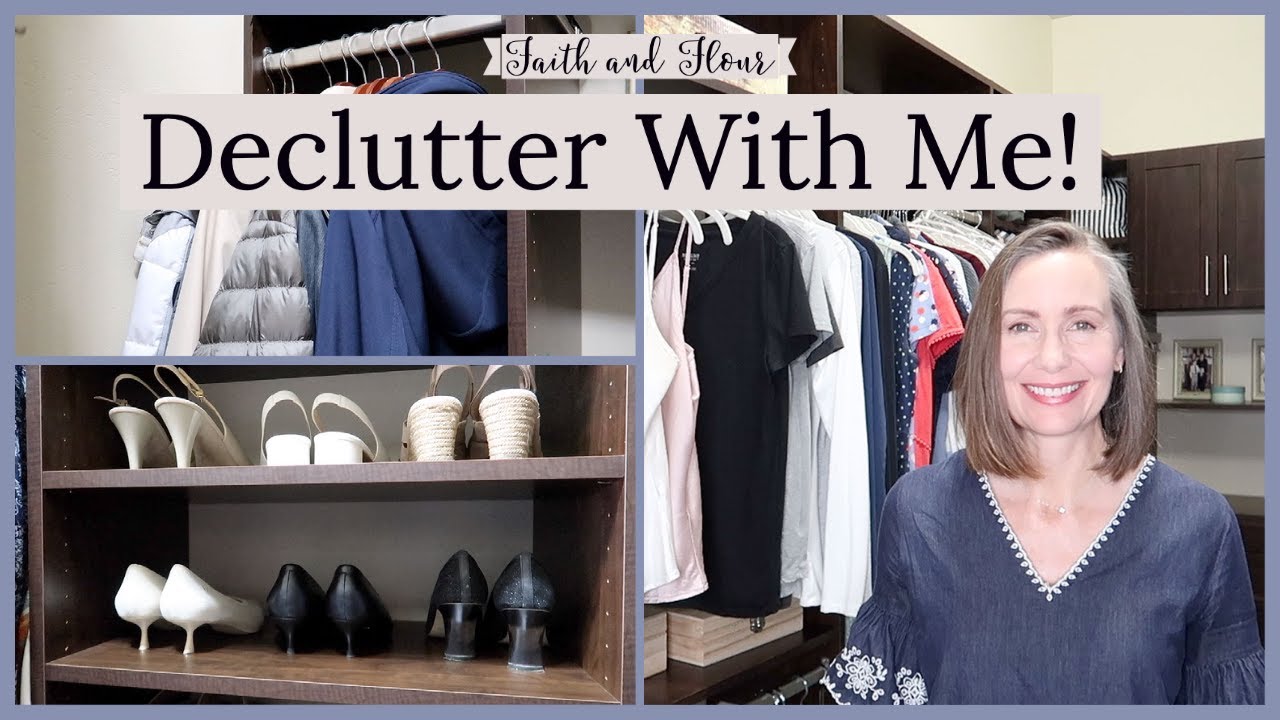 Declutter With Me | Closet Clean Out & Tour | Capsule Wardrobe Closet