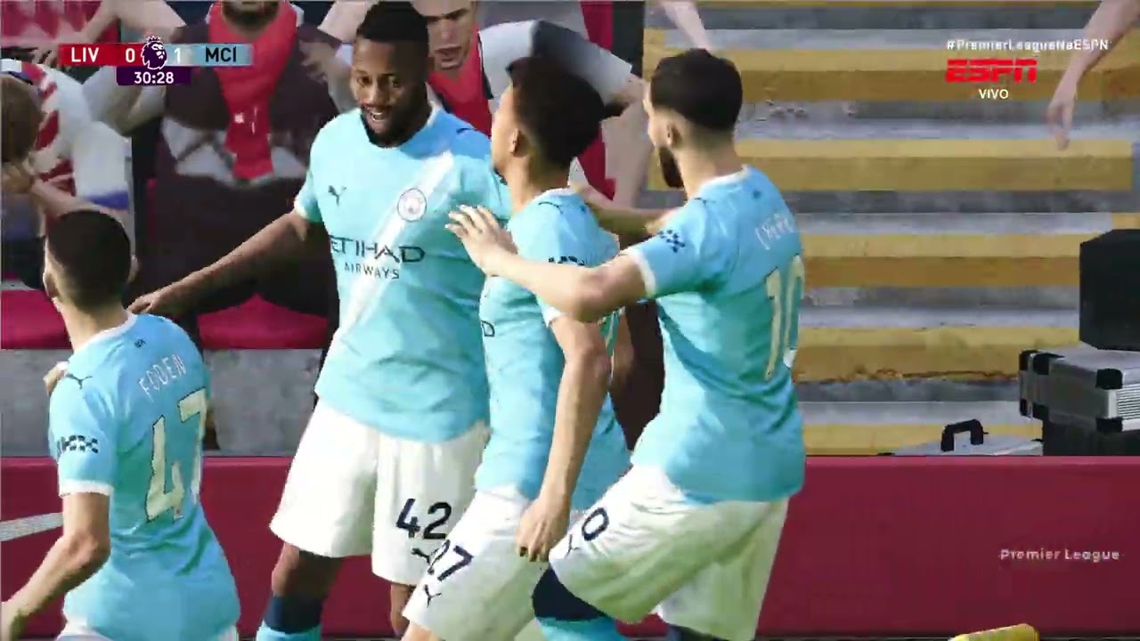 Liverpool vs Manchester City | Premier Legue | Rodada 25 | Simulação Realista PES21