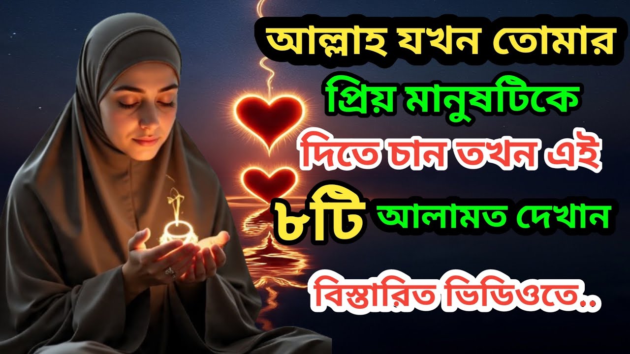 আল্লাহ যখন তোমার ভাগ্যে প্রিয় মানুষকে লিখে দেন || ৮টি আলামত বারবার দেখবে ||  