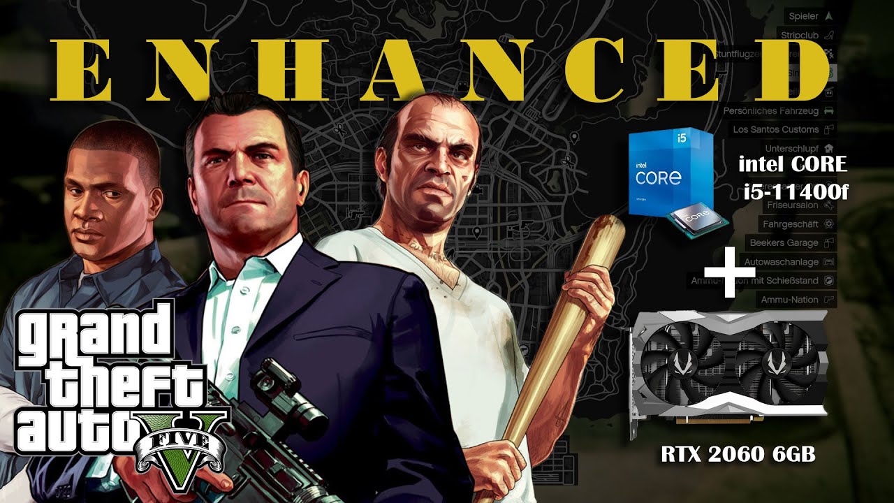 GTA 5 Enhanced Gameplay | core i5-11400f + Zotac Geforce RTX 2060 6GB AMP edition | Raytracing