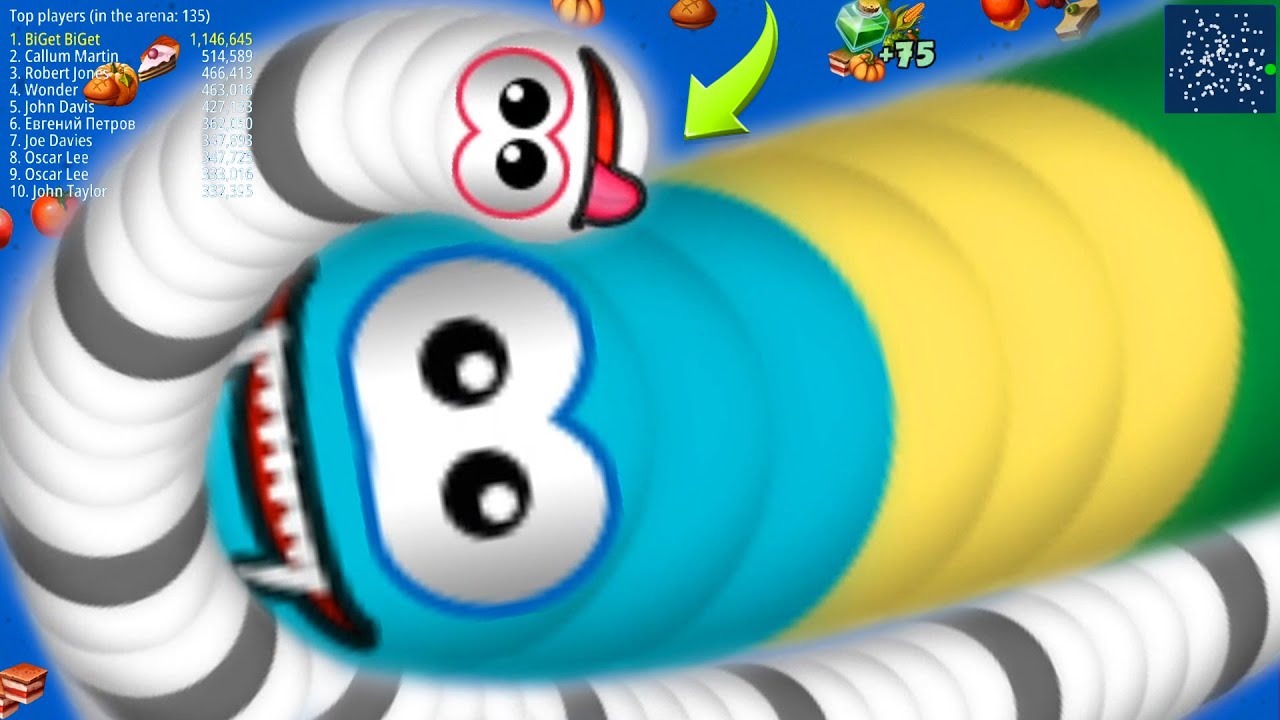 WormsZone.io Trolling Slither Snake Top 01 /Best Record Epic WormsZoneio Gameplay Best Moments #28