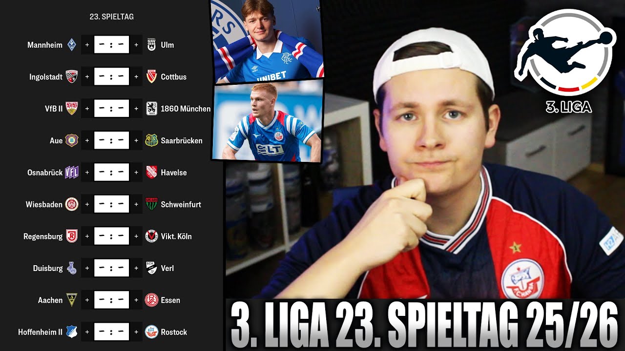 3. Liga Prognose 23. Spieltag 🔴 Ohne Naderi, kein Aufstieg?! Hoffenheim II - Hansa Rostock