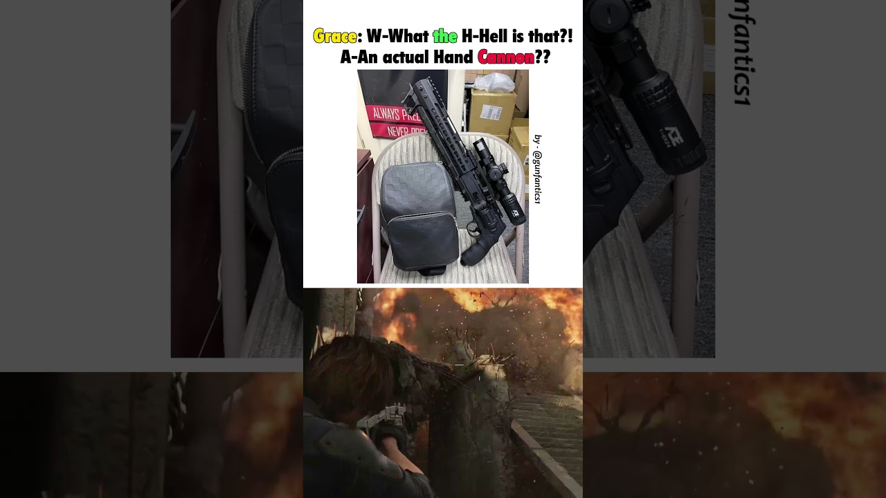 How Grace React When Holding Leon's Gun - Resident Evil Requiem