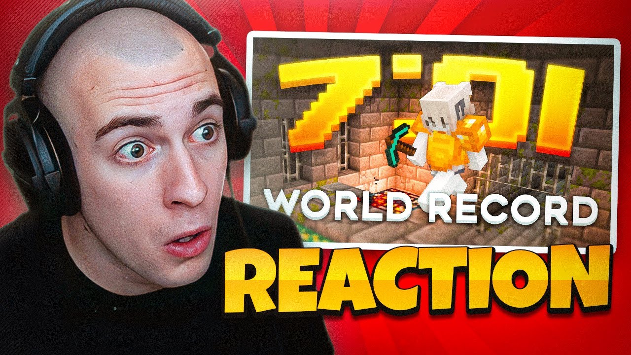 REAGISCO al RECORD MONDIALE di MINECRAFT: DRIP 7.01 Minuti