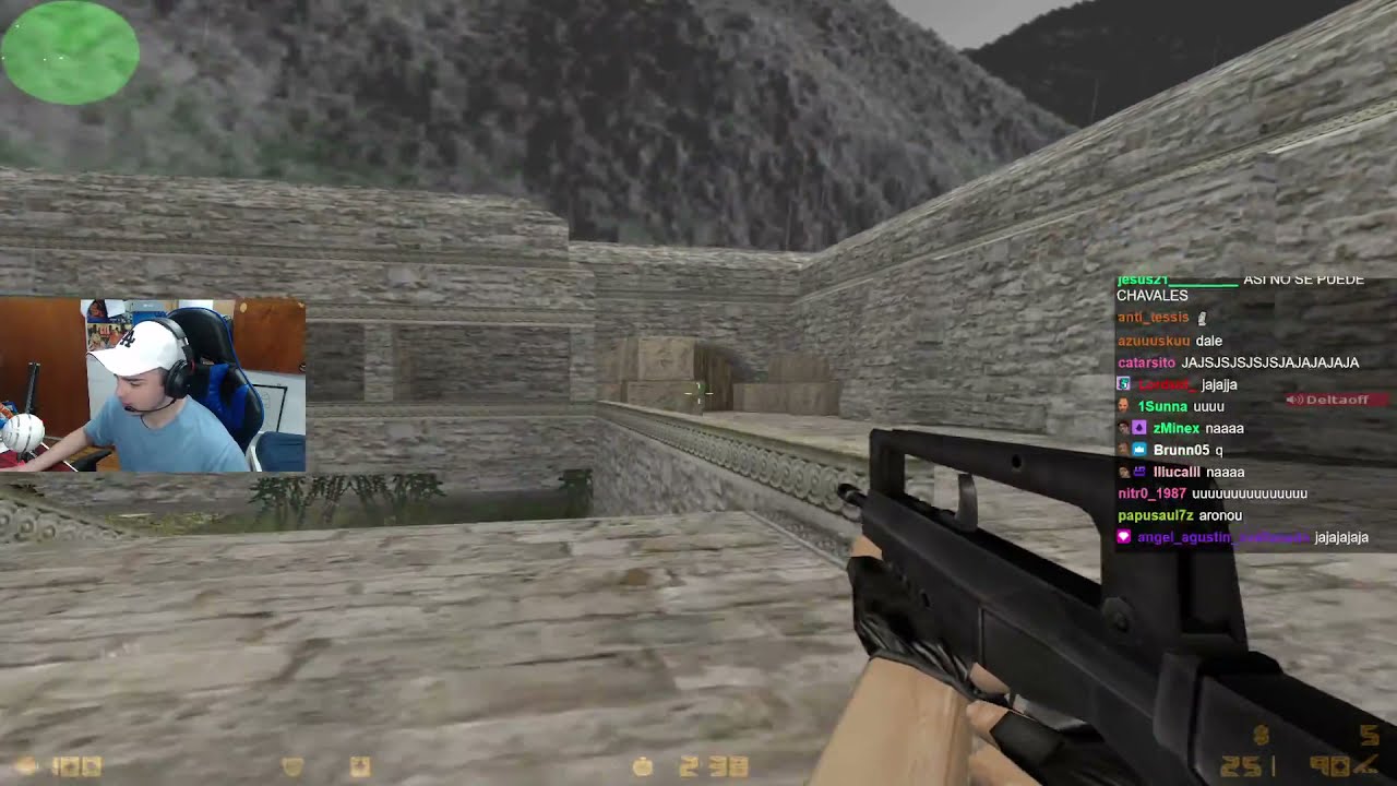 jugué con BANANIROU al cs 1.6 y con SUBS