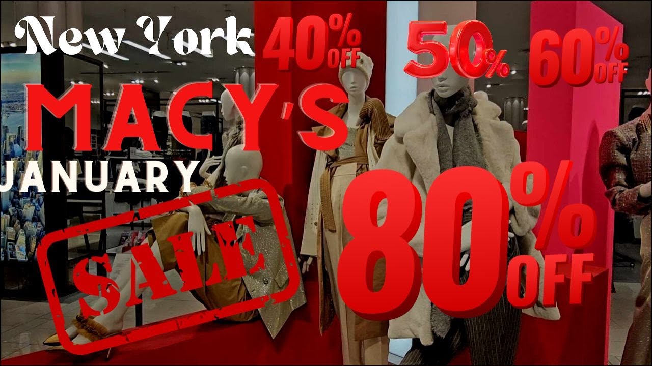 Macy's New York City 4k, распродажа в январе 2024 г.