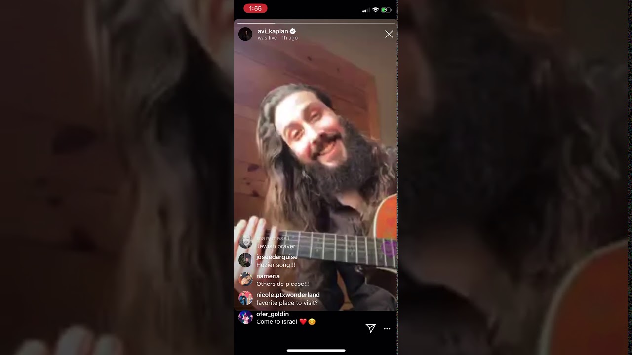 Avi Kaplan live stream 3/28/2020