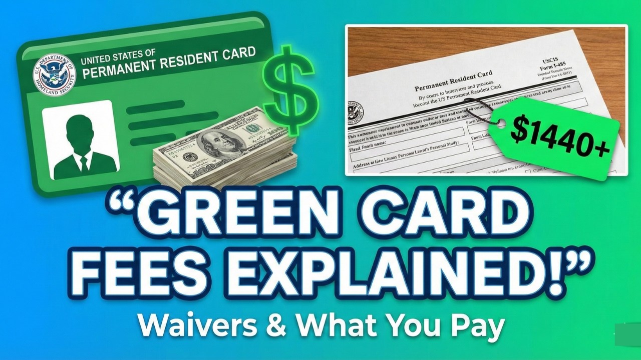 Green Card Filing Fees Explained: What You Pay & How to Waive Them #uscis #greencard #citizenship