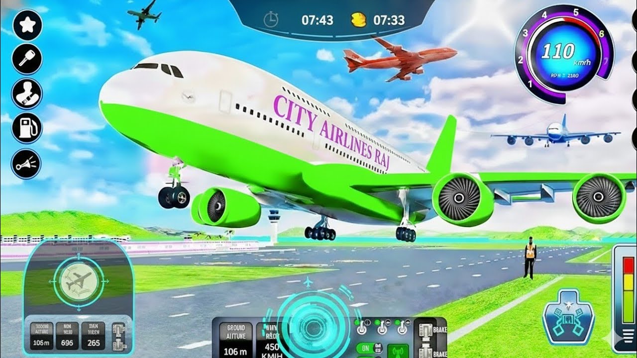 Flight Aeroplane City Pilot Simulator - Plane Boeing Emergency Landing - Android Gameplay