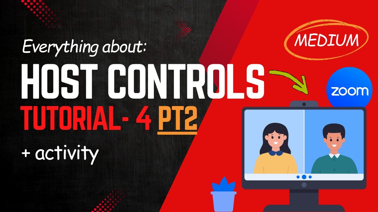 Laptop for beginners | Tutorial 4 p2: Everything about hosting controls | ZOOM