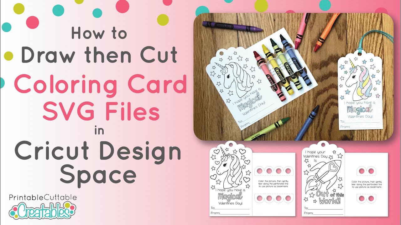 Draw then Cut Crayon Holder Valentine in Cricut Design Space