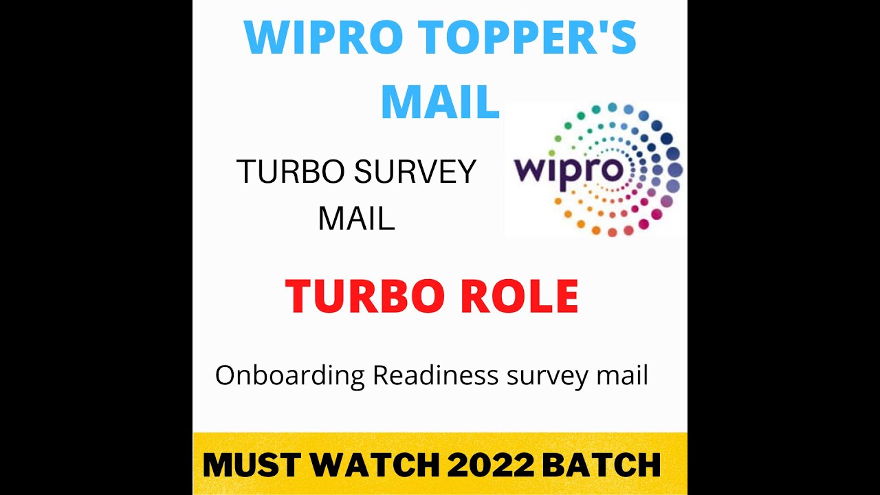 WIPRO TOPPER'S MAIL || IS WIPRO TURBO OUT ?? || WIPRO WEBINAR #TURBO #WIPROTOPPERS #ELITE #NTH