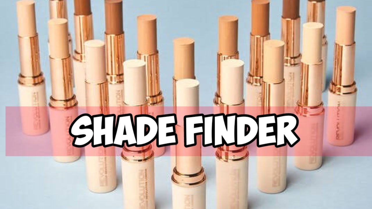 Makeup Revolution Base Stick Foundation Shade guide
