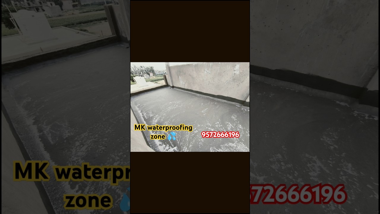 terrace waterproofing using by jivanjor  Gubi guard carete shield sbr #waterproofer #waterproofers