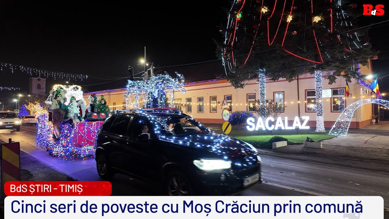 Cinci seri de poveste cu MOș Crăciun prin comună