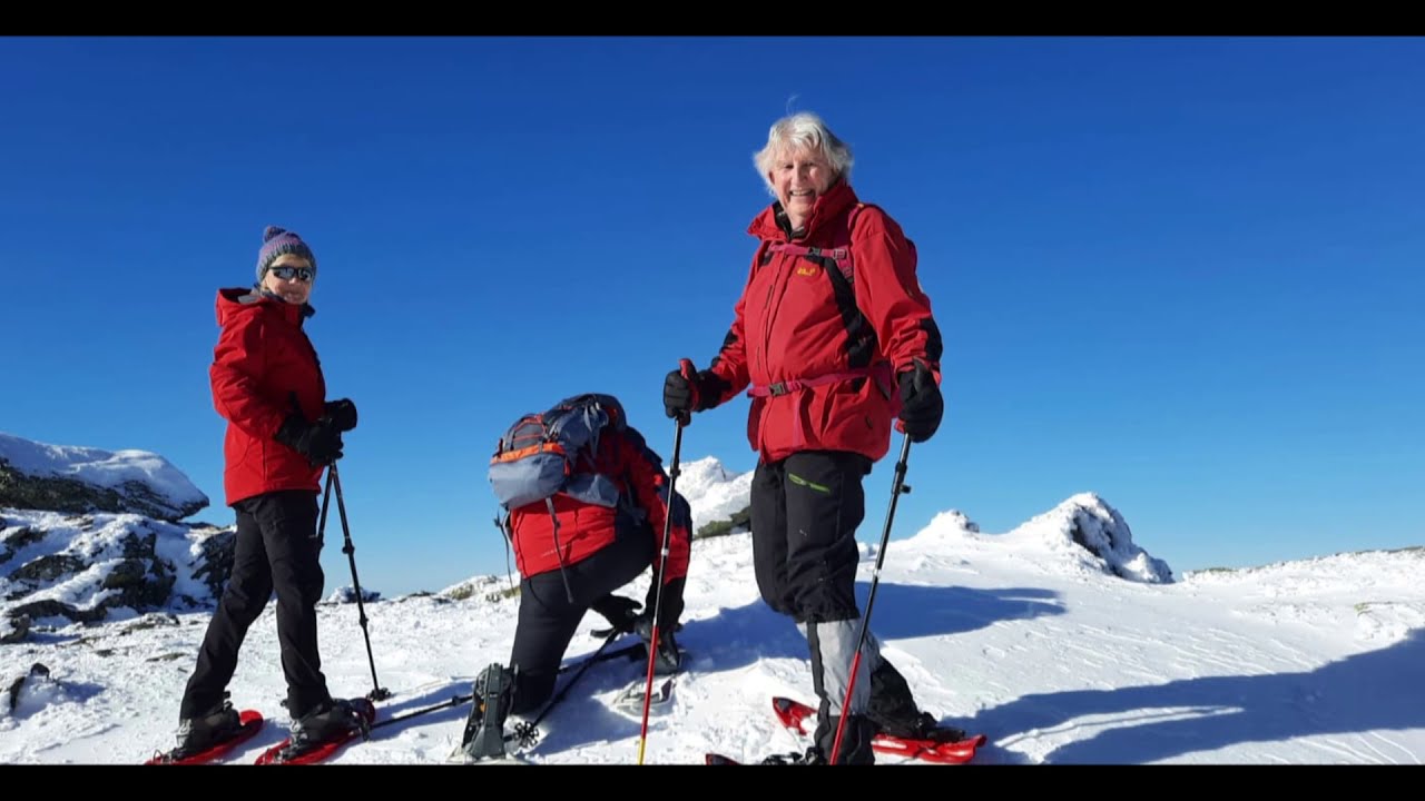 Mountain Schneeschuhwandern Weinebene Moschkogel 1916 m  Spaß im Schnee