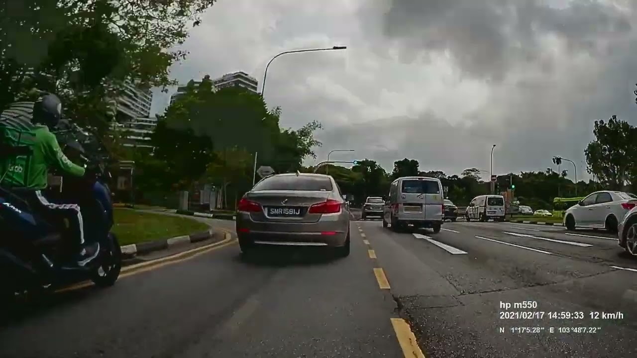 Hewlett Packett Motorcycle Dash Cam HP Moto Cam M550 Footage Singapore