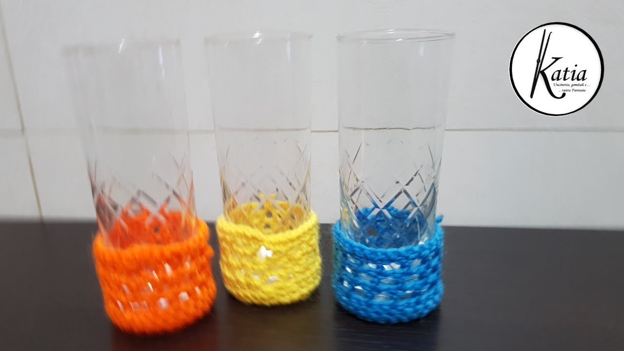 Tutorial Porta bicchieri punto rete