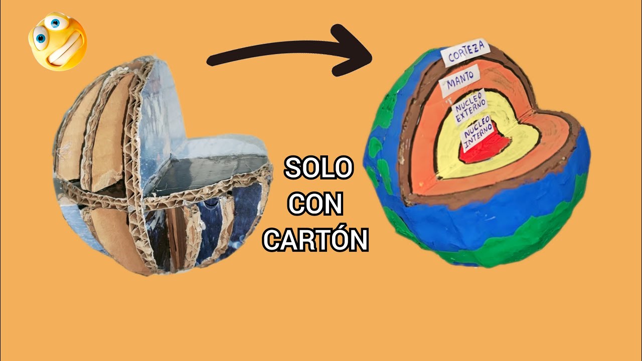 Como hacer una maqueta de las capas de la tierra