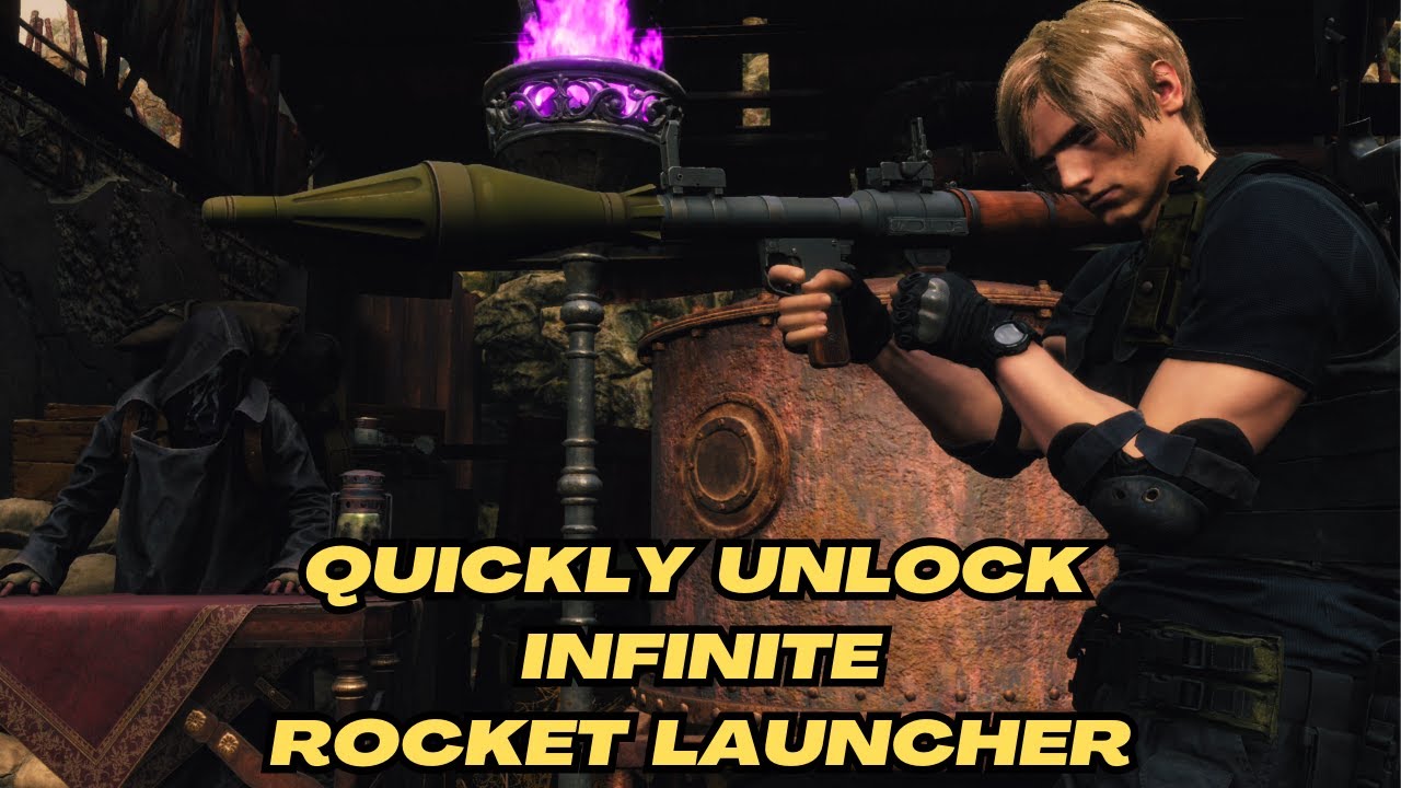 Fastest way to unlock Infinite Rocket Launcher in RE4 Remake