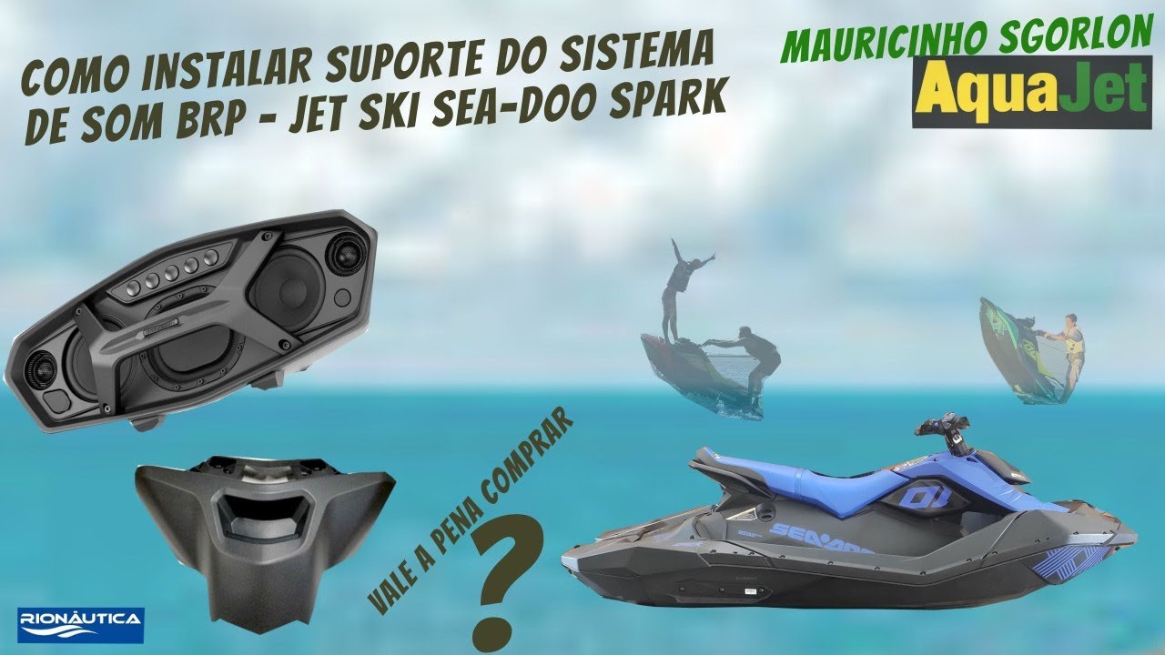 Tutorial Colocando suporte de Som e Som BRP Sea-Doo no Spark - #jetski #spark #seadoo #sparktrixx